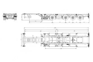Wielton NS 4 P40 Четырехосный контейнеровоз 