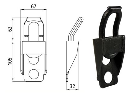 295.131743 СКОБА КРЕПЛЕНИЯ ГРУЗА